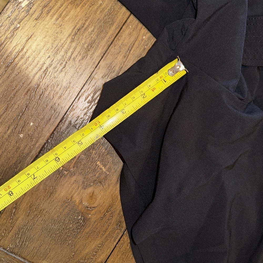 Athleta Black Skyline Short II Stretchy Tie Waist High Rise Shorts Women’s 24 - Picture 8 of 9